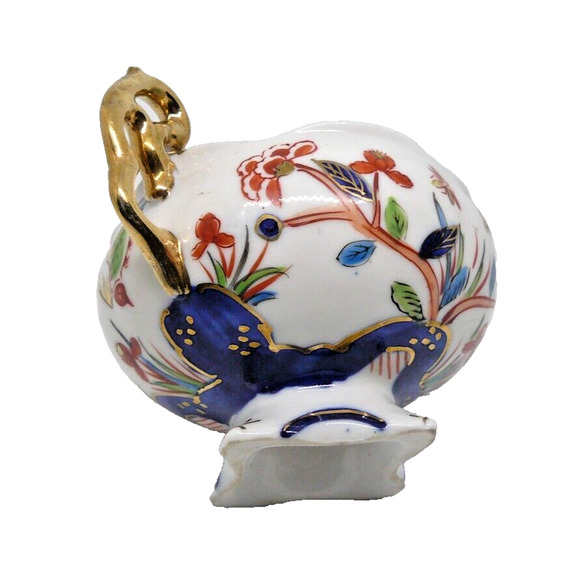 Hand Painted Floral Japanese Fine Porcelain Sugar Bowl Footed Vintage - Picture 5 of 7